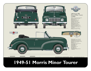 Morris Minor Tourer Series MM 1949-51 Mouse Mat